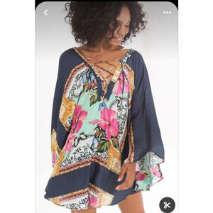 FARM RIO Dress Kaftan Floral